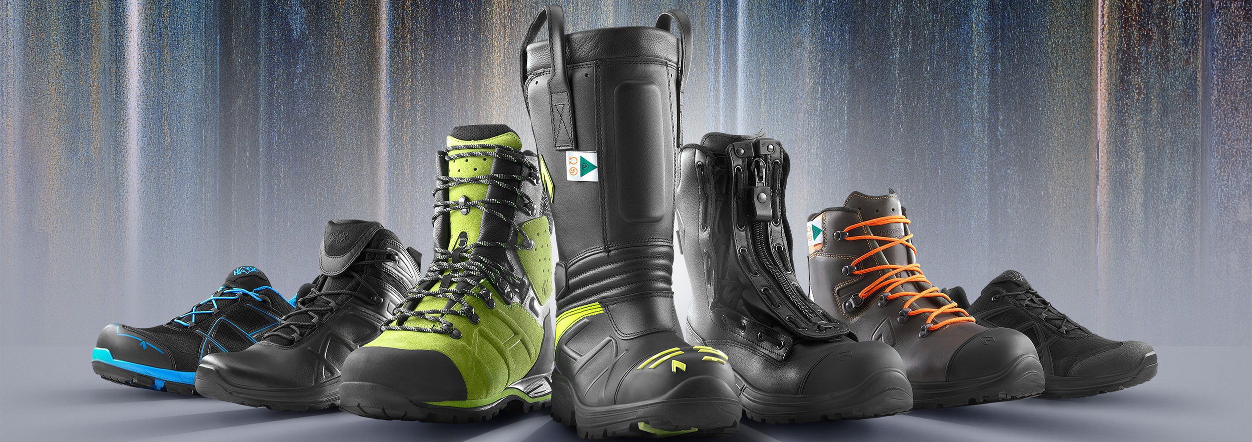 HAIX professional footwear range, including work and safety boots